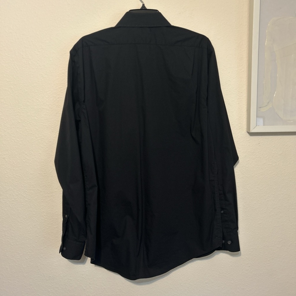 George Men's Black Casual Button Down Shirt - Picture 5 of 6